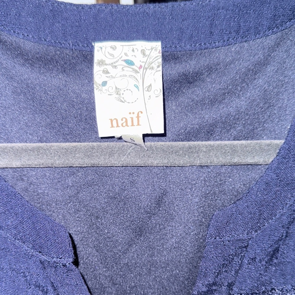 NAIF Navy Blue Midi Dress - Picture 2 of 6